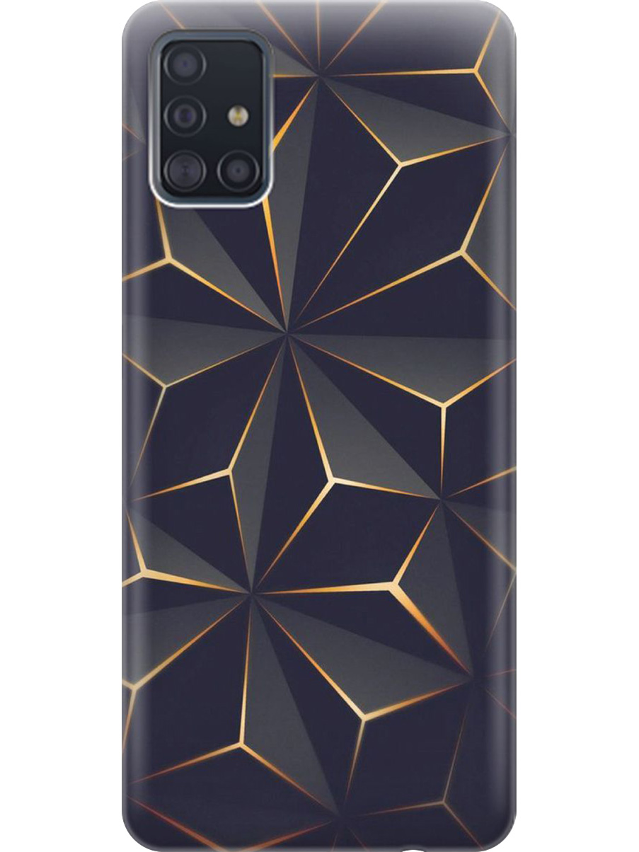 

Силиконовый чехол на Samsung Galaxy A51 с принтом "Графитовый узор", Прозрачный;оранжевый;черный, 722409131