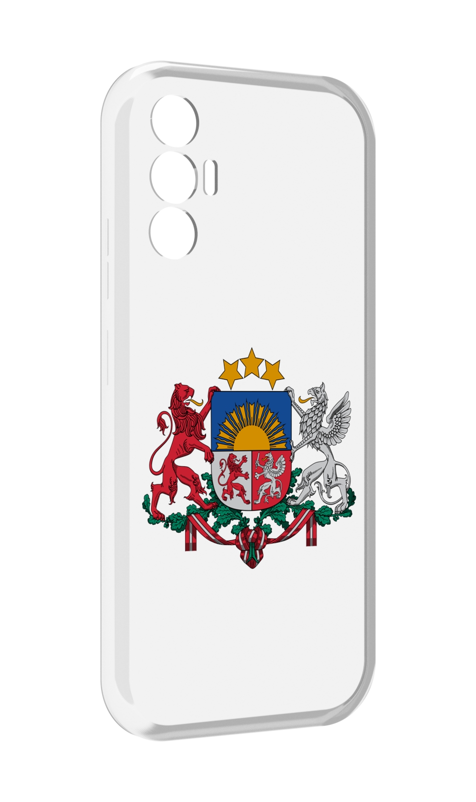 

Чехол MyPads герб-латвии для Tecno Pova 3, Прозрачный, Tocco
