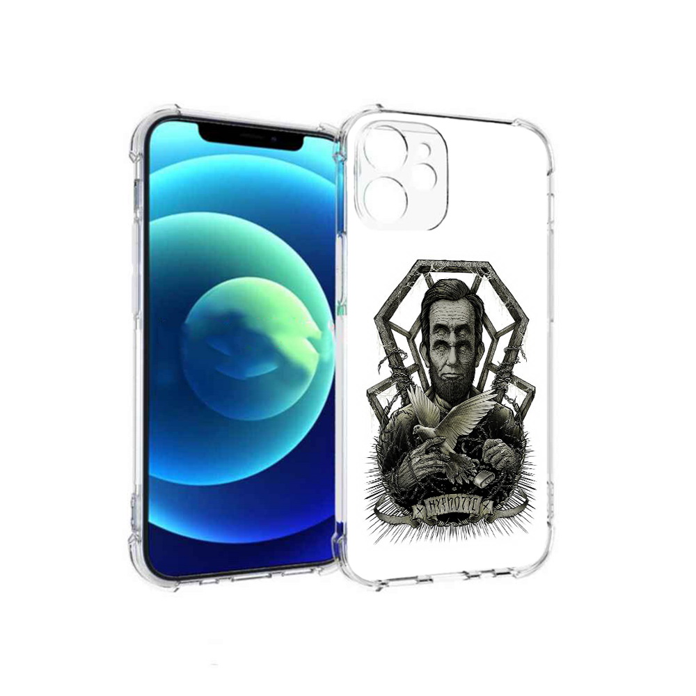

Чехол MyPads Tocco для Apple iPhone 12 mini франклин абстракция (PT157566.610.662), Прозрачный, Tocco