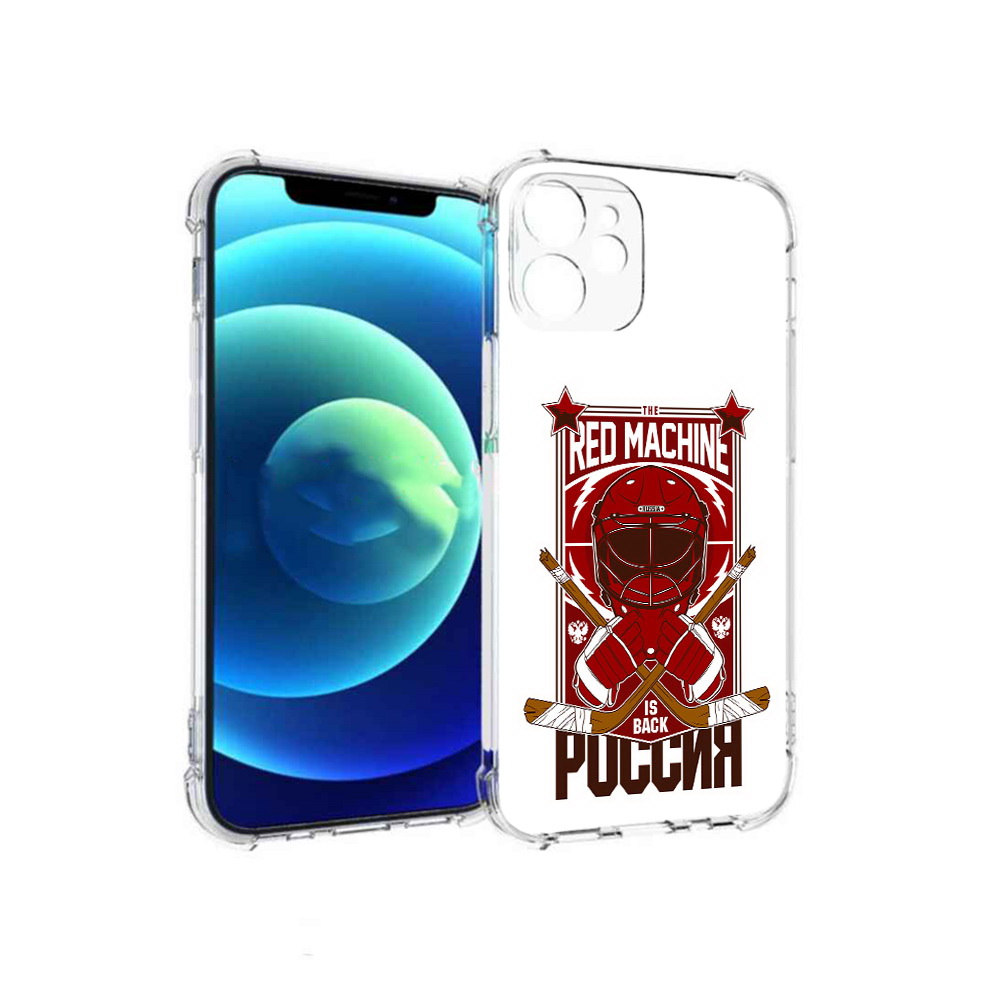 

Чехол MyPads Tocco для Apple iPhone 12 mini хоккей россия (PT157566.610.666), Прозрачный, Tocco