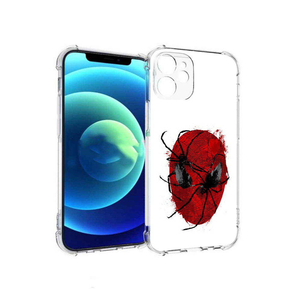 

Чехол MyPads Tocco для Apple iPhone 12 mini человек паук (PT157566.610.673), Прозрачный, Tocco