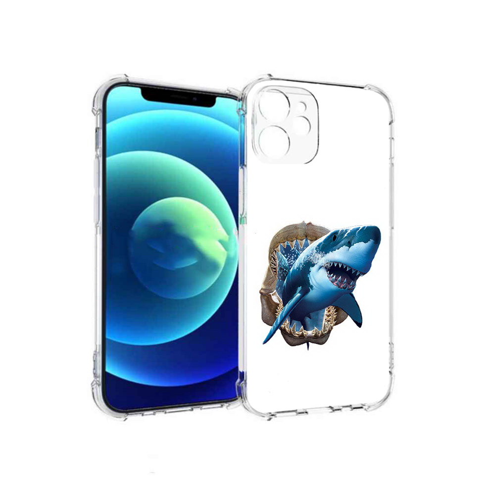 

Чехол MyPads Tocco для Apple iPhone 12 mini челюсти (PT157566.610.675), Прозрачный, Tocco