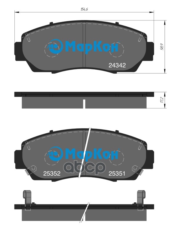 

Тормозные колодки МАРКОН 510302172