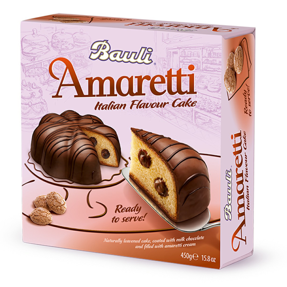 Кекс Bauli Amaretti с кремовой начинкой 450 г