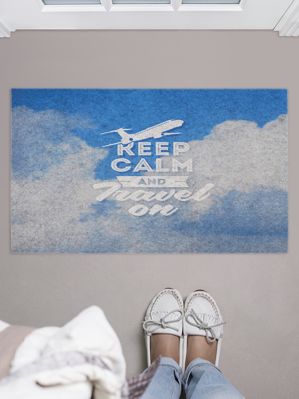 

Придверный коврик в прихожую для обуви, на резиновой основе, 75x45 см door_67157 JoyArty