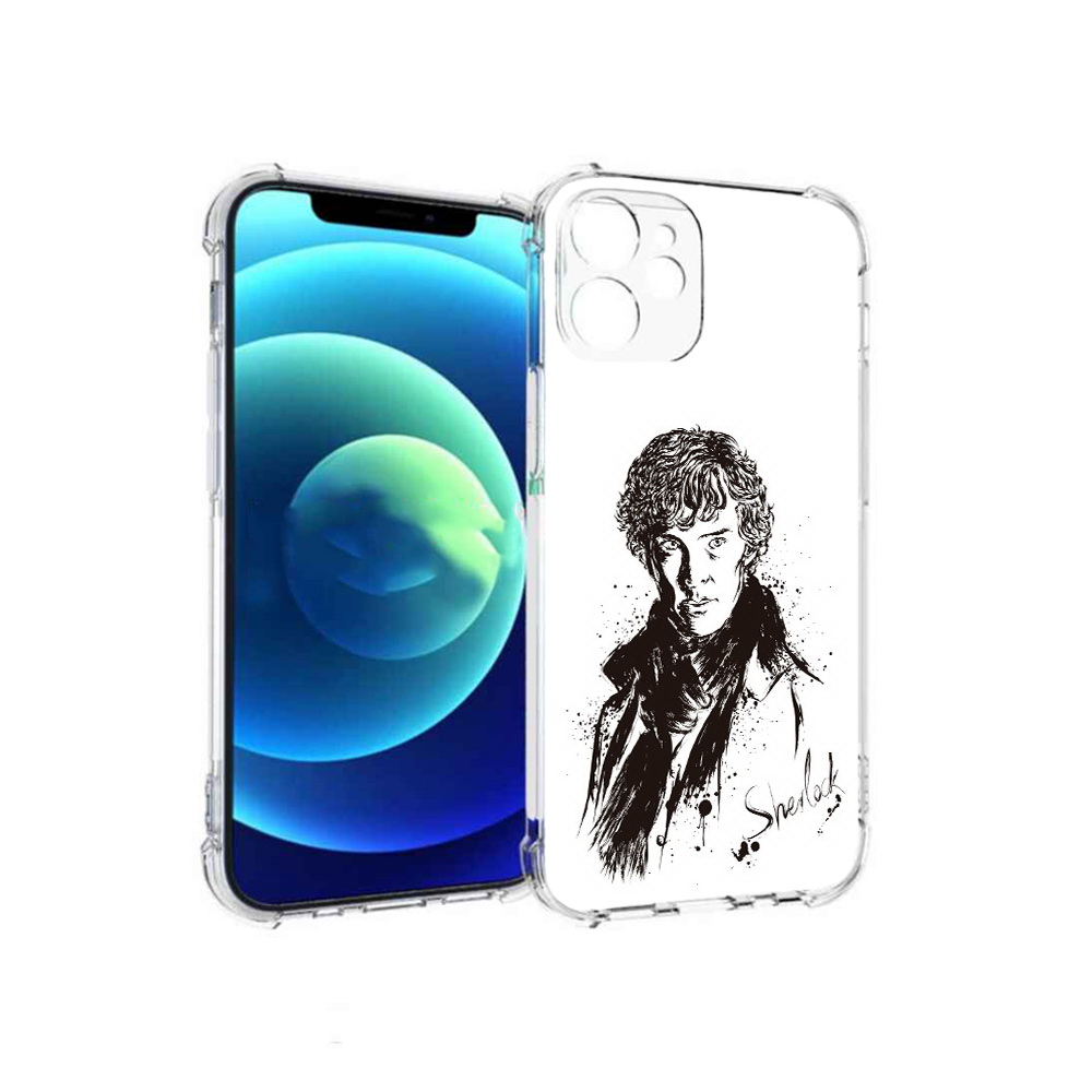 

Чехол MyPads Tocco для Apple iPhone 12 mini шерлок холмс портрет (PT157566.610.698), Прозрачный, Tocco