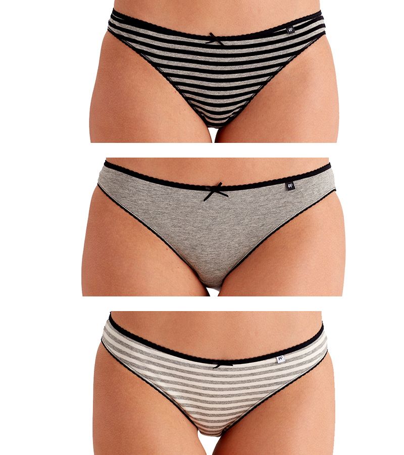 

Комплект трусов женских Pretty Polly ES013C BGCS серых L, 3 шт., Серый, ES013C BGCS