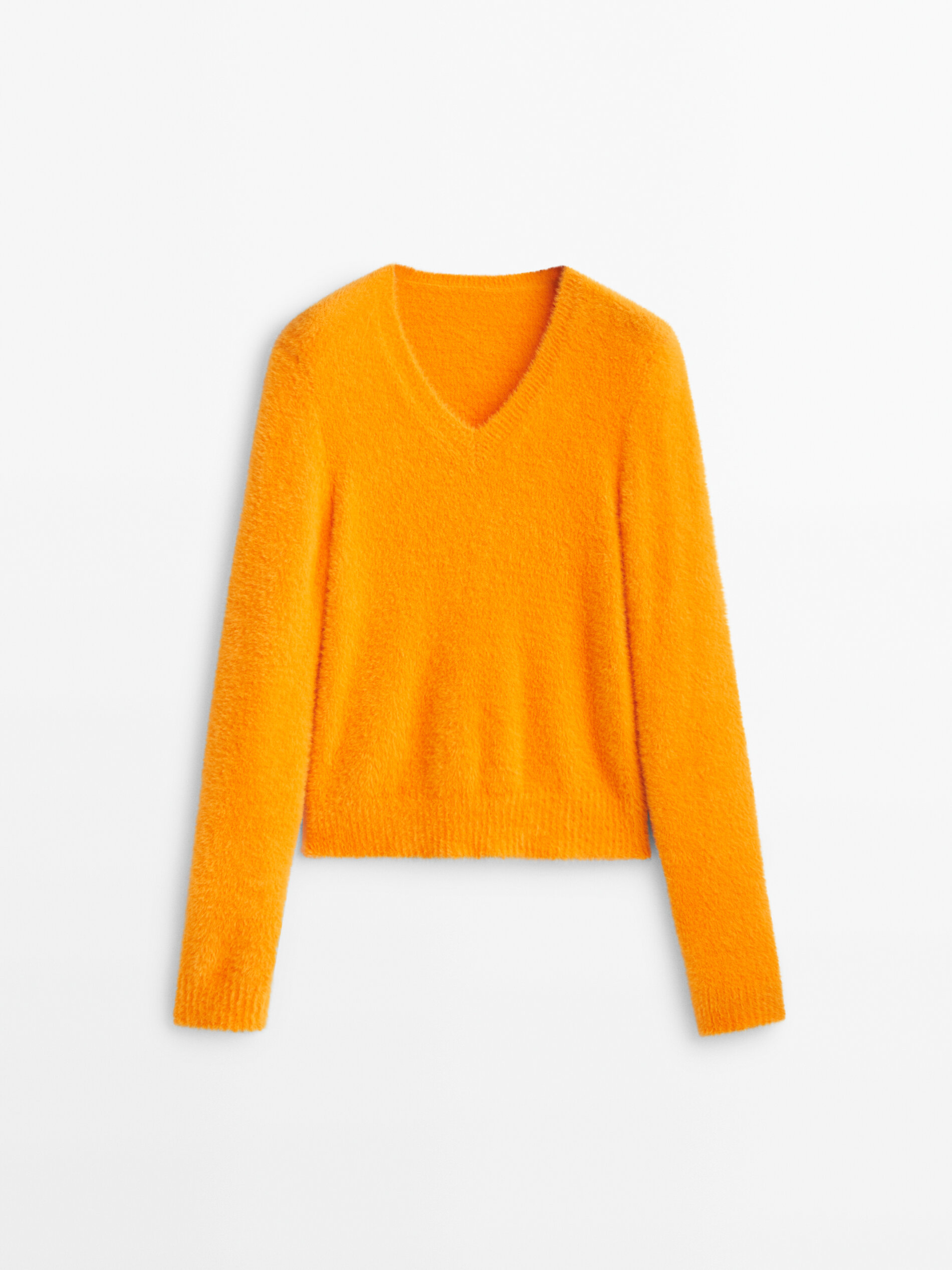

Пуловер женский Massimo Dutti 05732675615 оранжевый S, 05732675615