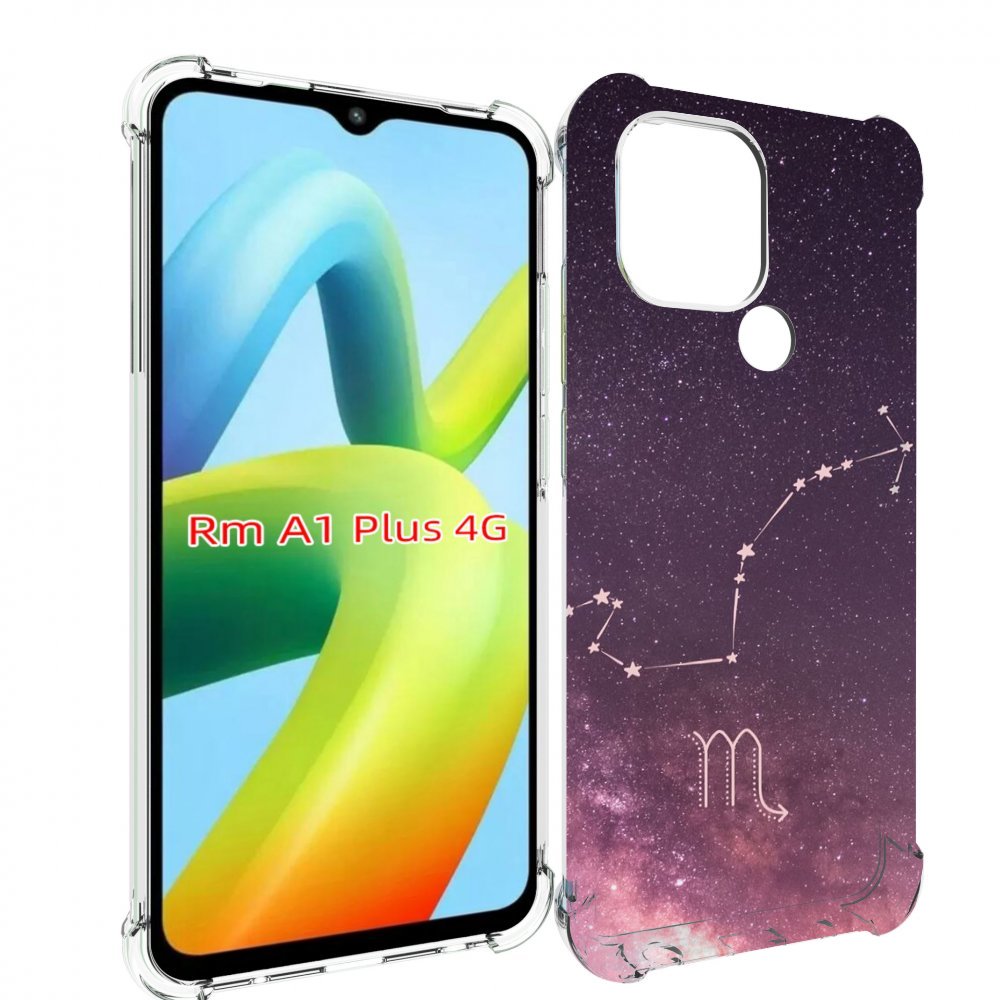

Чехол MyPads знак зодиака скорпион 4 для Xiaomi Redmi A1 Plus +, Прозрачный, Tocco