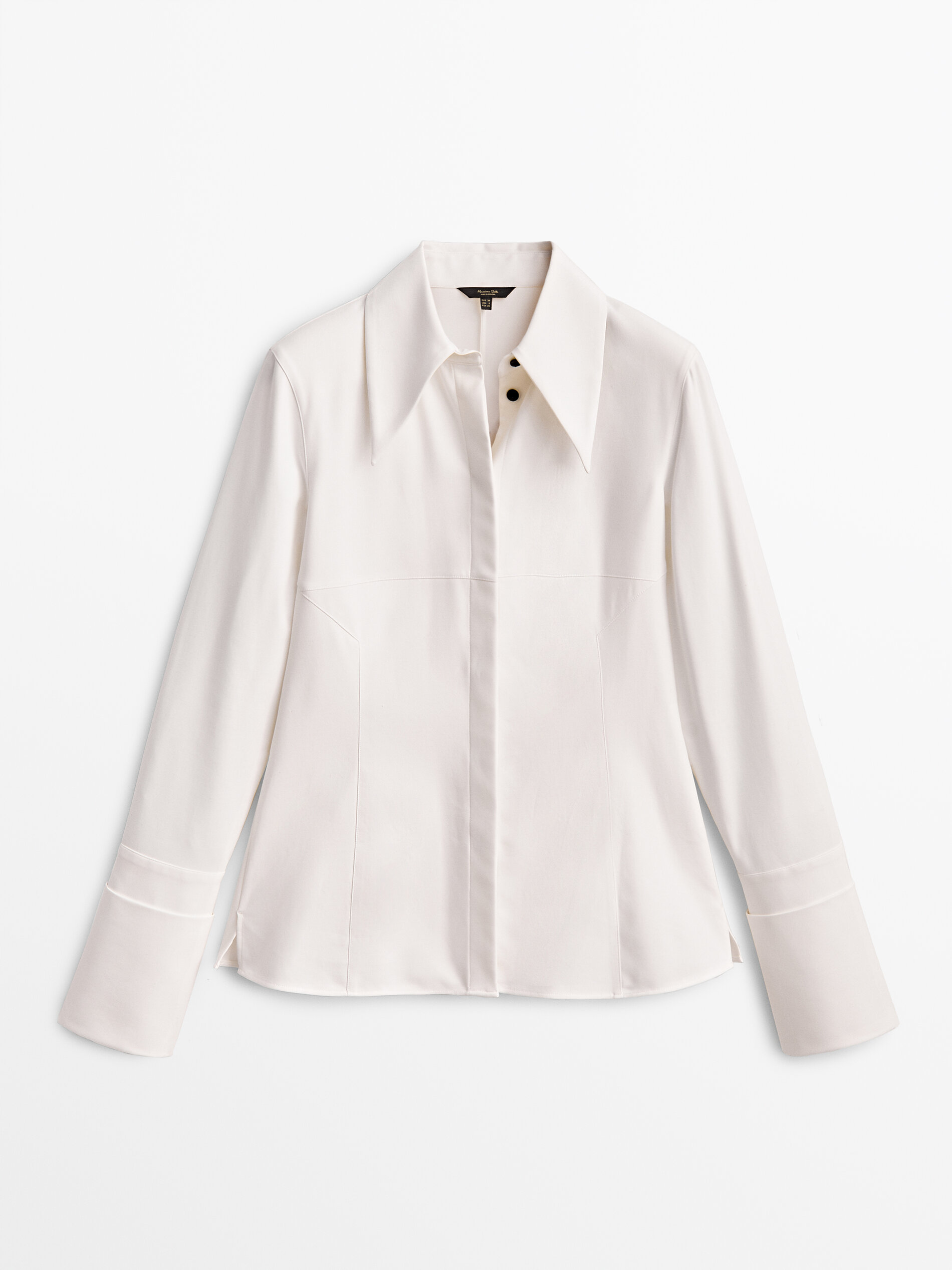 

Рубашка женская Massimo Dutti 05157555250 белая XS, 05157555250