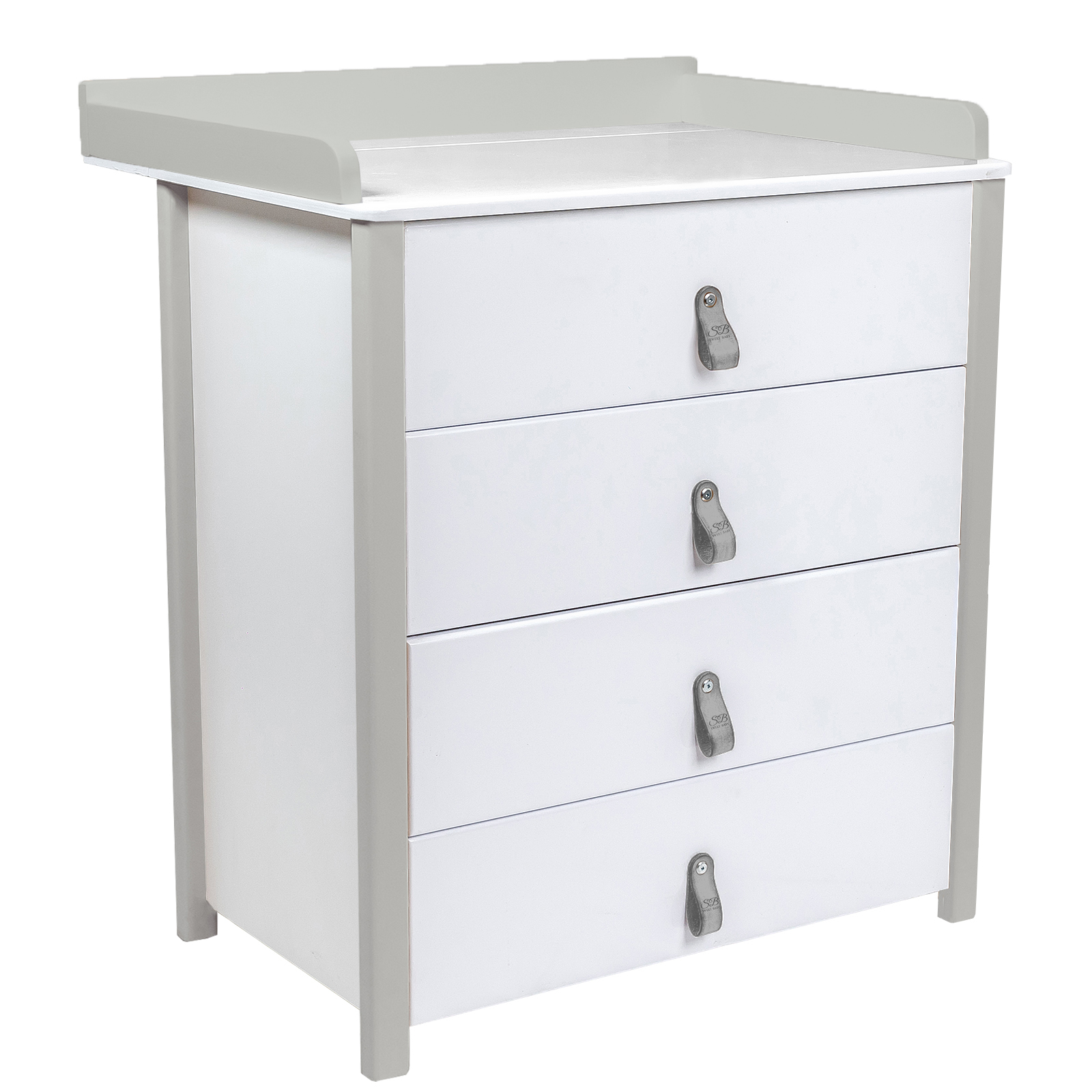 Пеленальный комод Sweet Baby Massimo, Белый Серый