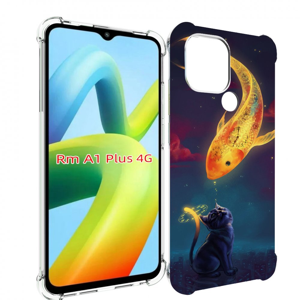 

Чехол MyPads золотая-рыбка-часовая для Xiaomi Redmi A1 Plus +, Прозрачный, Tocco