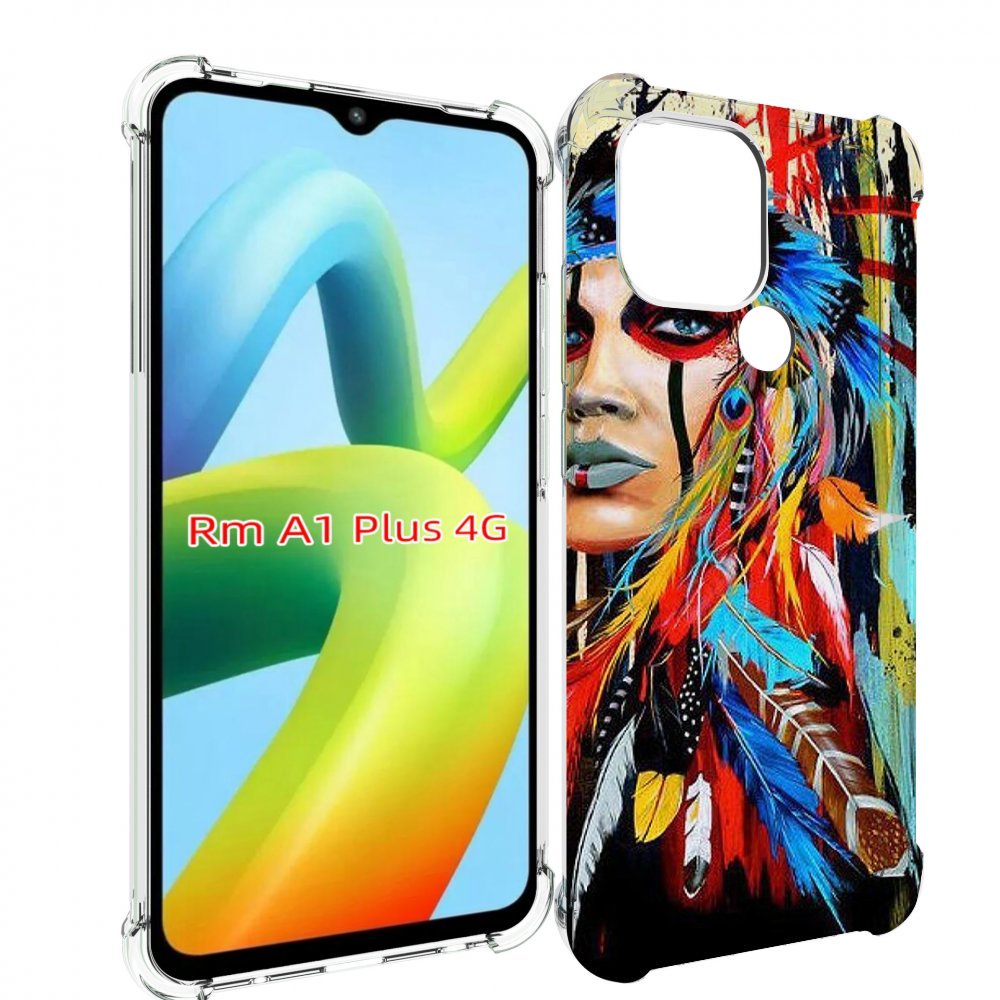 

Чехол MyPads индеец расписной для Xiaomi Redmi A1 Plus +, Прозрачный, Tocco