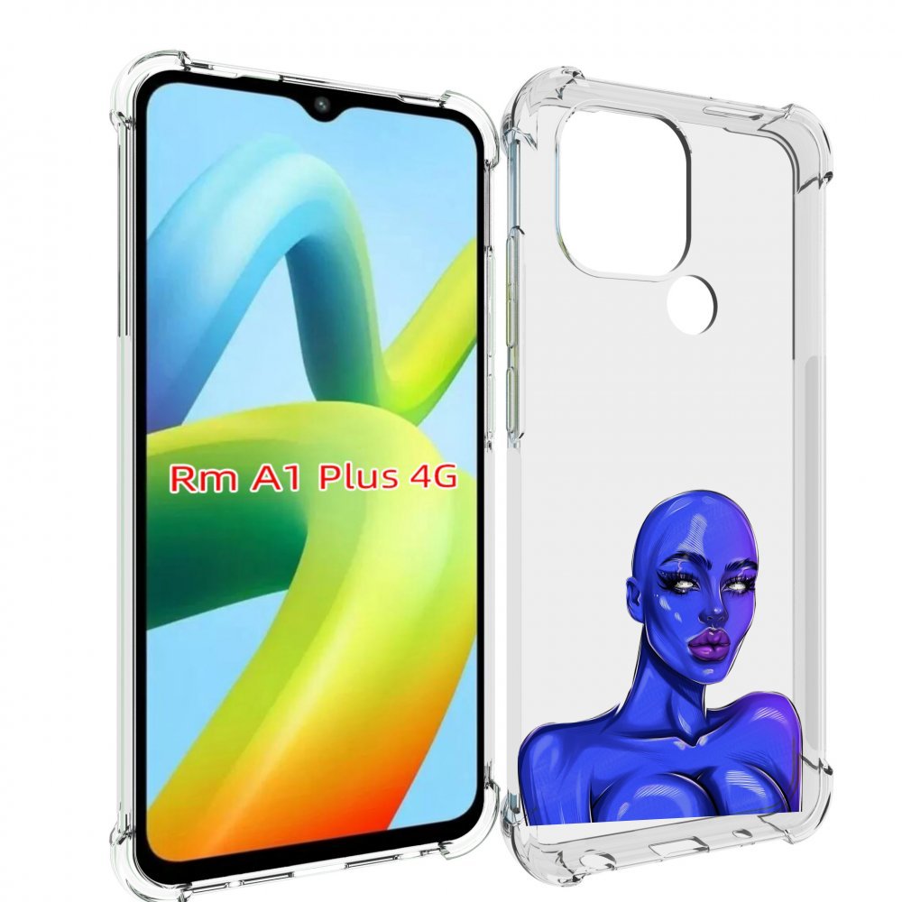 

Чехол MyPads инопланетянка для Xiaomi Redmi A1 Plus +, Прозрачный, Tocco