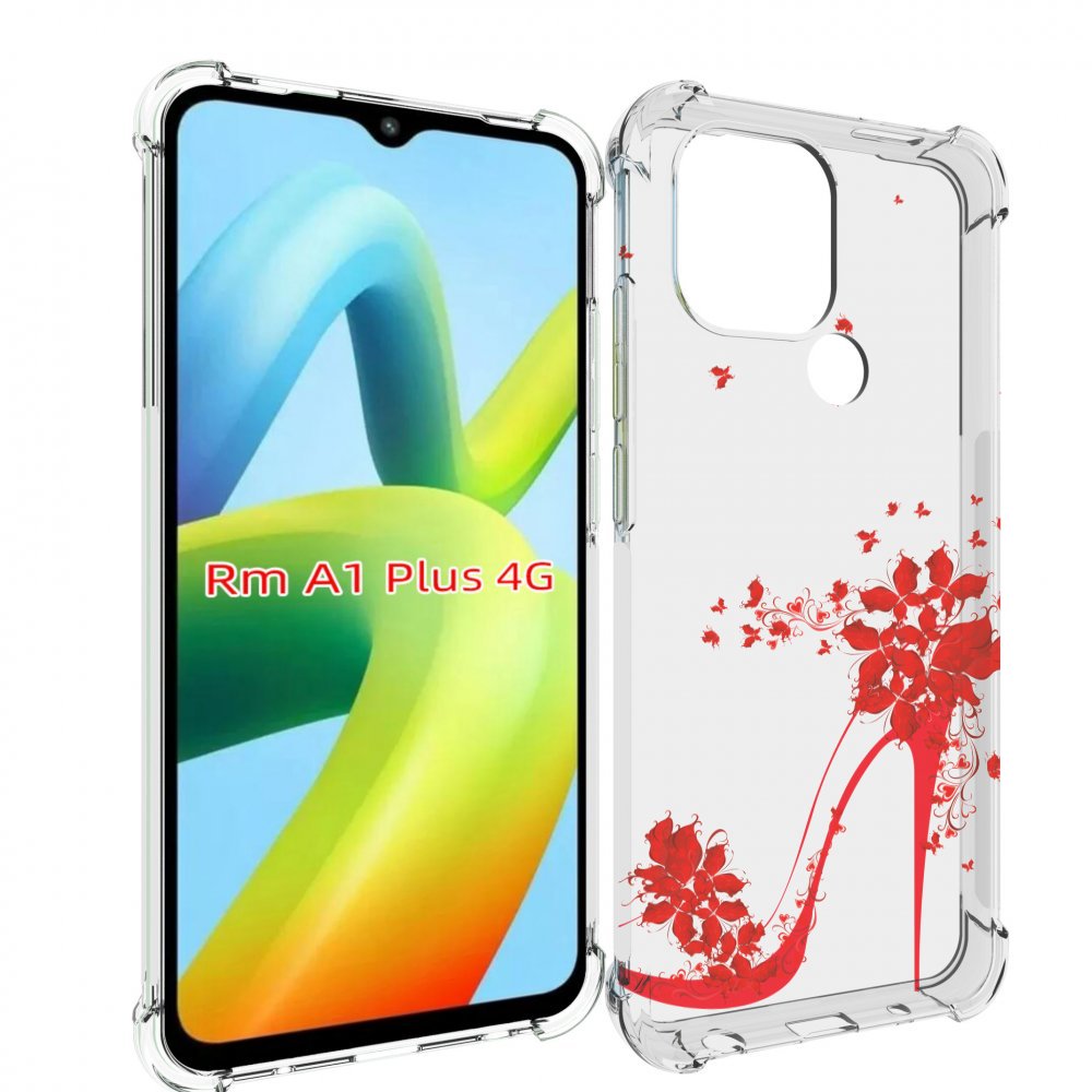 

Чехол MyPads каблук-в-цветах для Xiaomi Redmi A1 Plus +, Прозрачный, Tocco