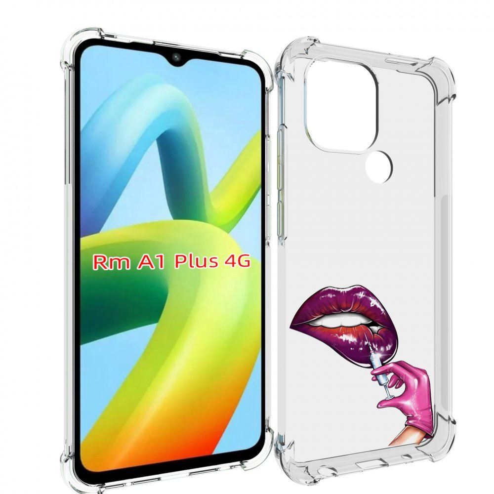 

Чехол MyPads качаем-губы для Xiaomi Redmi A1 Plus +, Прозрачный, Tocco