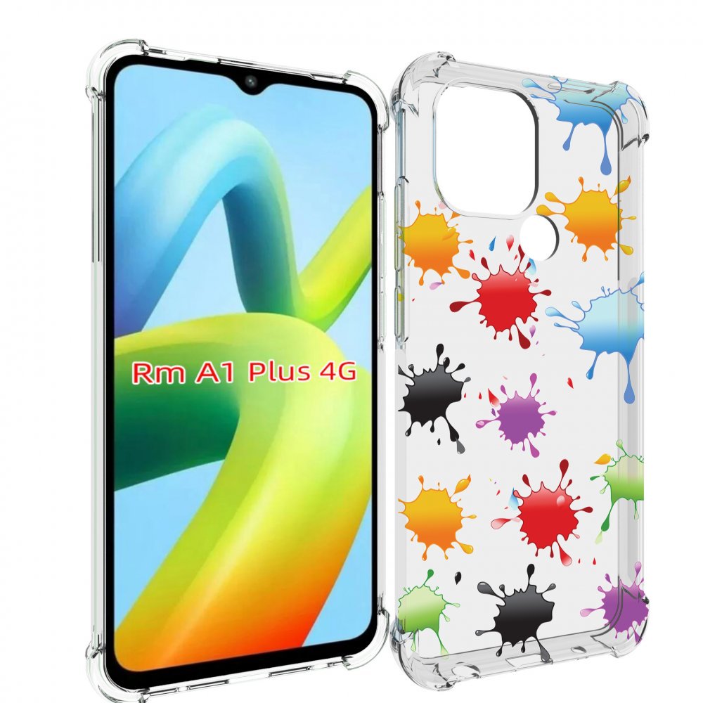 

Чехол MyPads кляксы для Xiaomi Redmi A1 Plus +, Прозрачный, Tocco