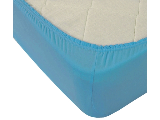 

Простыня на резинке 200*200*20 трикотаж (пл.120) синий