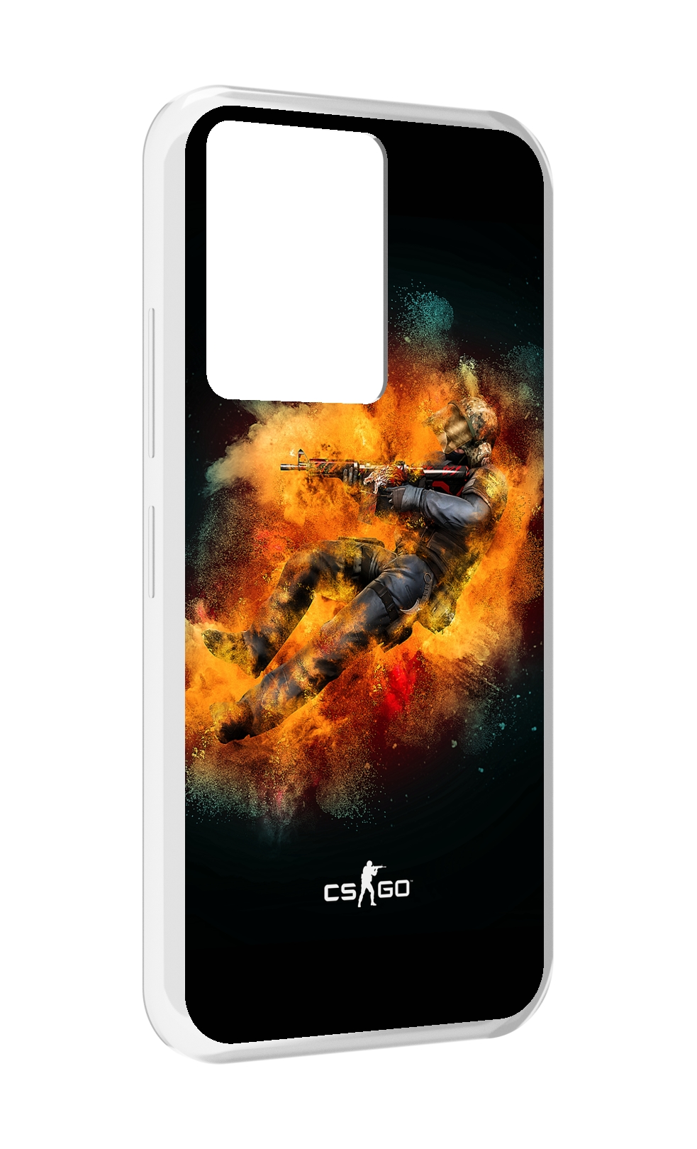 

Чехол MyPads CS-go-Контр-террорист мужской для Infinix Note 12 5G X671 / Note 12 Pro 5G, Прозрачный, Tocco