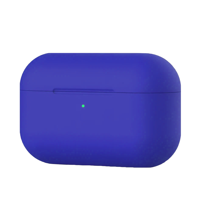 

Cиликоновый чехол QVATRA для наушников Airpods Pro синий, для наушников Airpods Pro синий