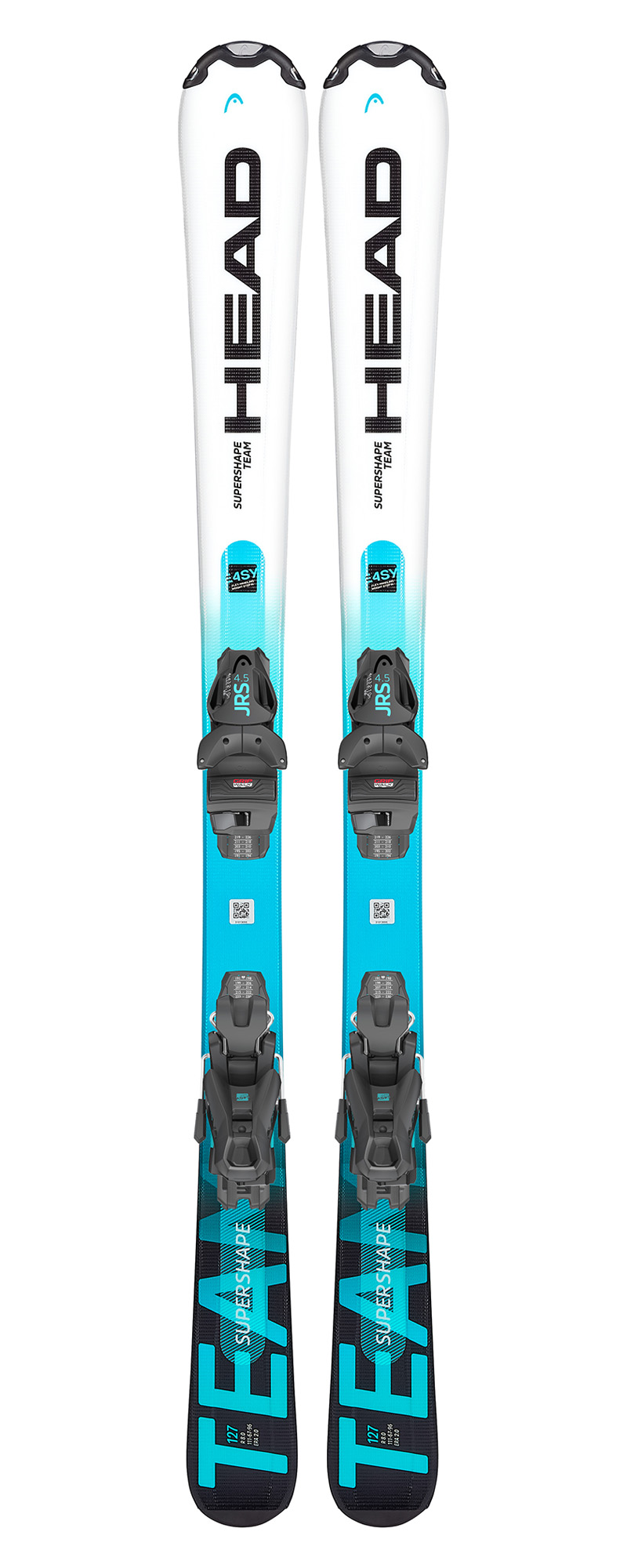 Горные Лыжи креп Head Supershape Team Easy Jrs67-117+Jrs 4.5 Br 80 I White-Speedblue 87см