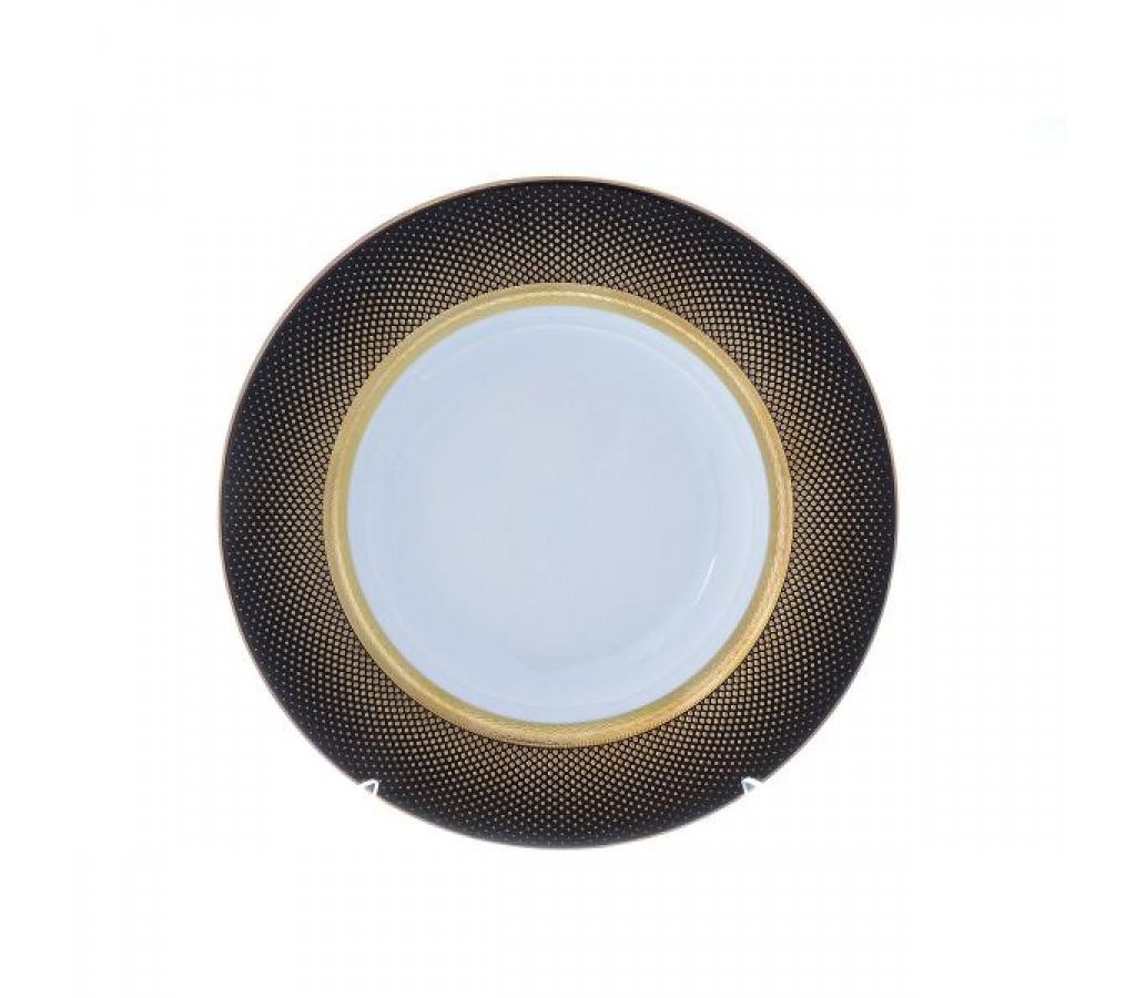

Набор глубоких тарелок 23 см Falkenporzellan Rio black gold 6 шт, 383260-02