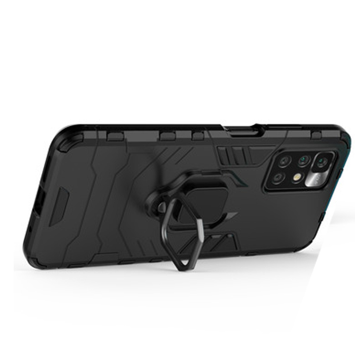 

Противоударный чехол с кольцом Panther Case для Xiaomi Redmi 10 (черный)