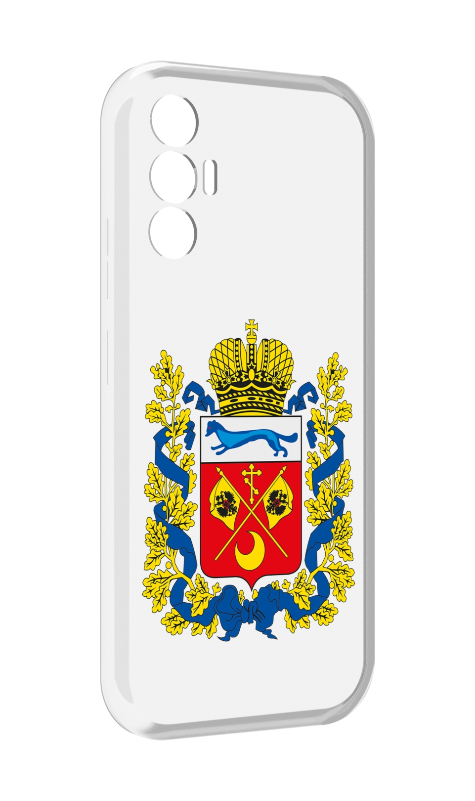 

Чехол MyPads герб-оренбургская-область для Tecno Pova 3, Прозрачный, Tocco