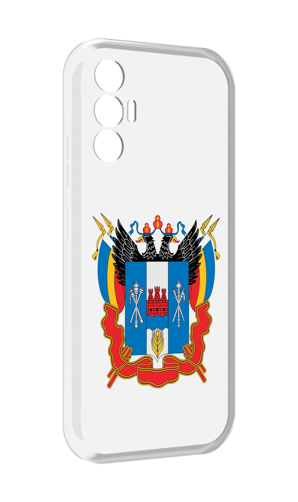 

Чехол MyPads герб-ростовская-область для Tecno Pova 3, Прозрачный, Tocco