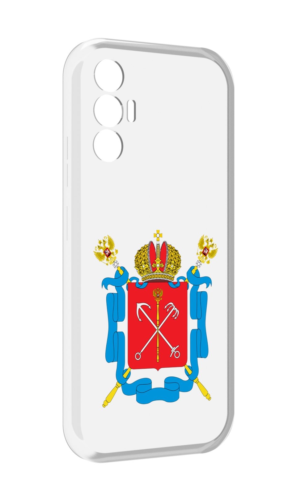 

Чехол MyPads герб-санкт-петербург для Tecno Pova 3, Прозрачный, Tocco