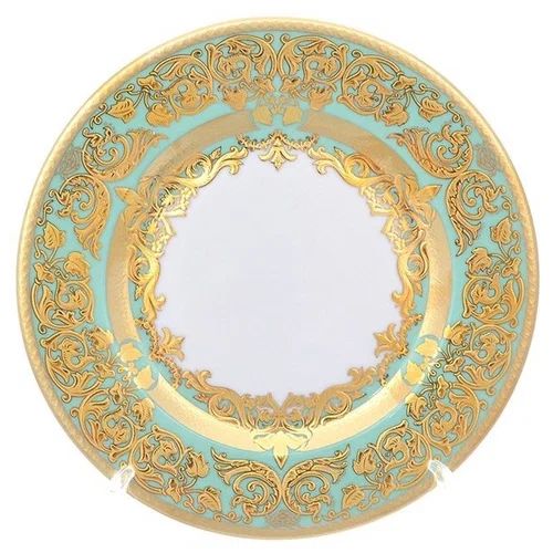 

Набор тарелок 17 см Natalia seladon gold 6 шт, 49813-02