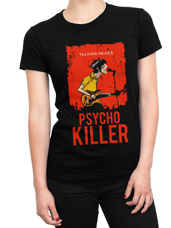 

Футболка женская DreamShirts Studio Talking Heads - Psycho Killer черная S, Черный, Talking Heads - Psycho Killer 414-talkingheads-1
