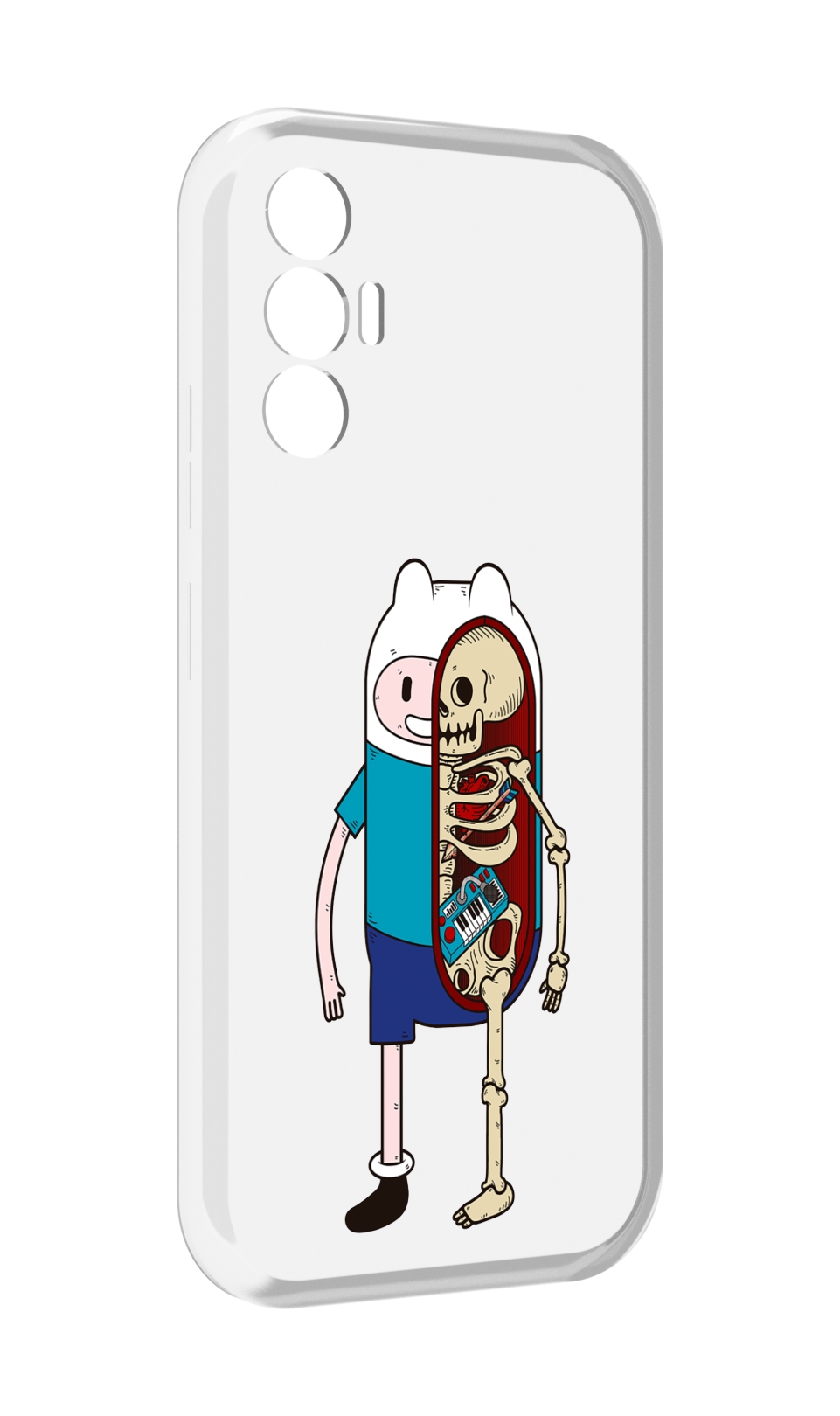 

Чехол MyPads Финн скелет для Tecno Pova 3, Прозрачный, Tocco