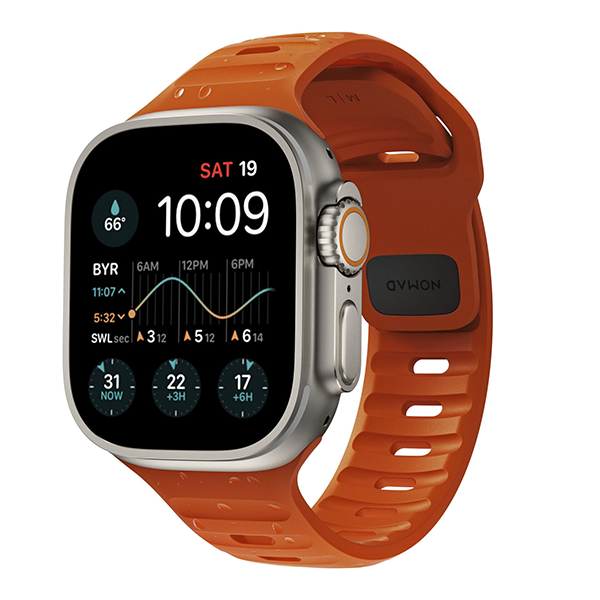 Ремешок Nomad Sport Band для Apple Watch 49/45/44/42 мм (NM00736685) ультра оранжевый