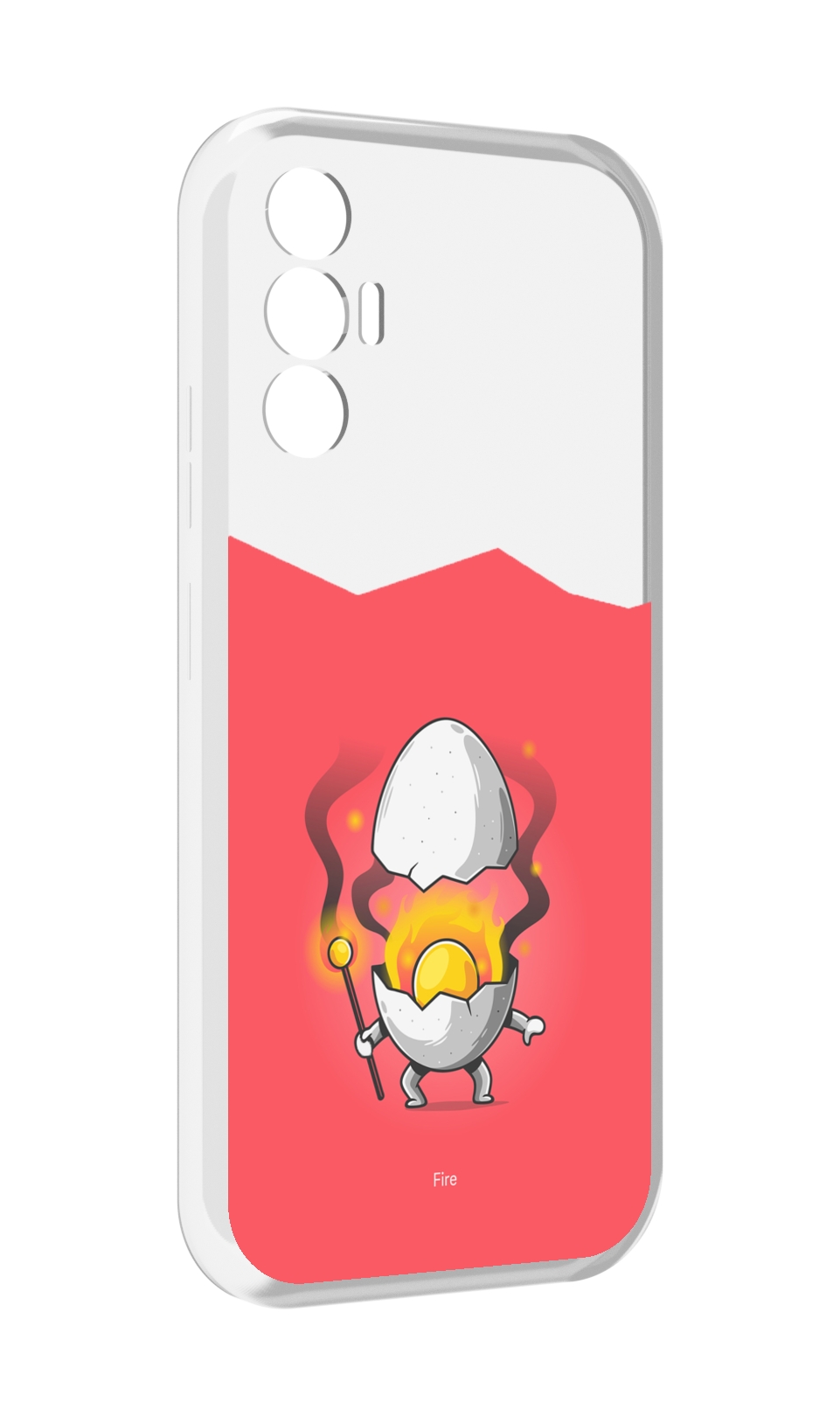 

Чехол MyPads горелое яйцо для Tecno Pova 3, Прозрачный, Tocco