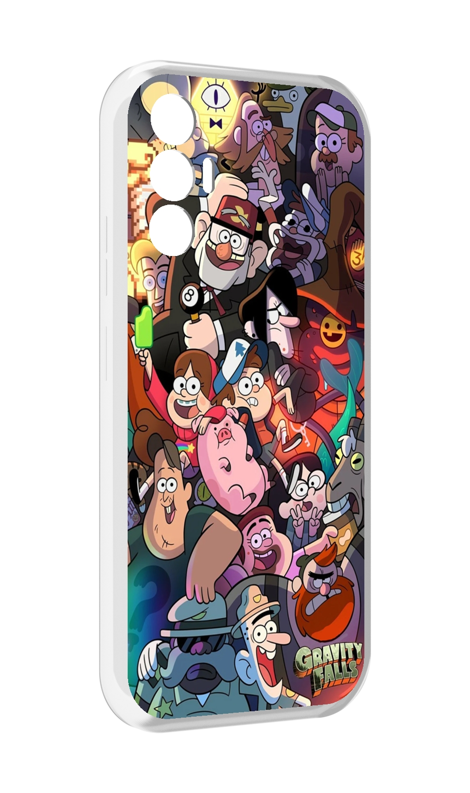 

Чехол MyPads гравити-фолз для Tecno Pova 3, Прозрачный, Tocco