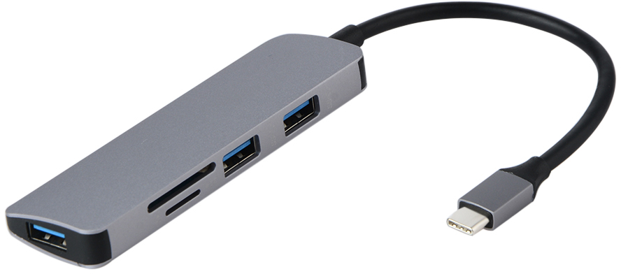 

USB-концентратор GSMIN BL-30 Silver, BL-30