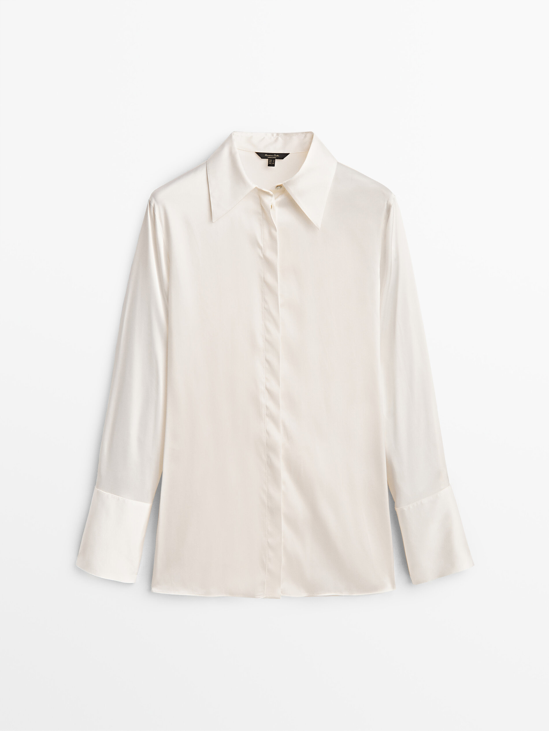 

Блуза женская Massimo Dutti 05140547712 белая L, 05140547712