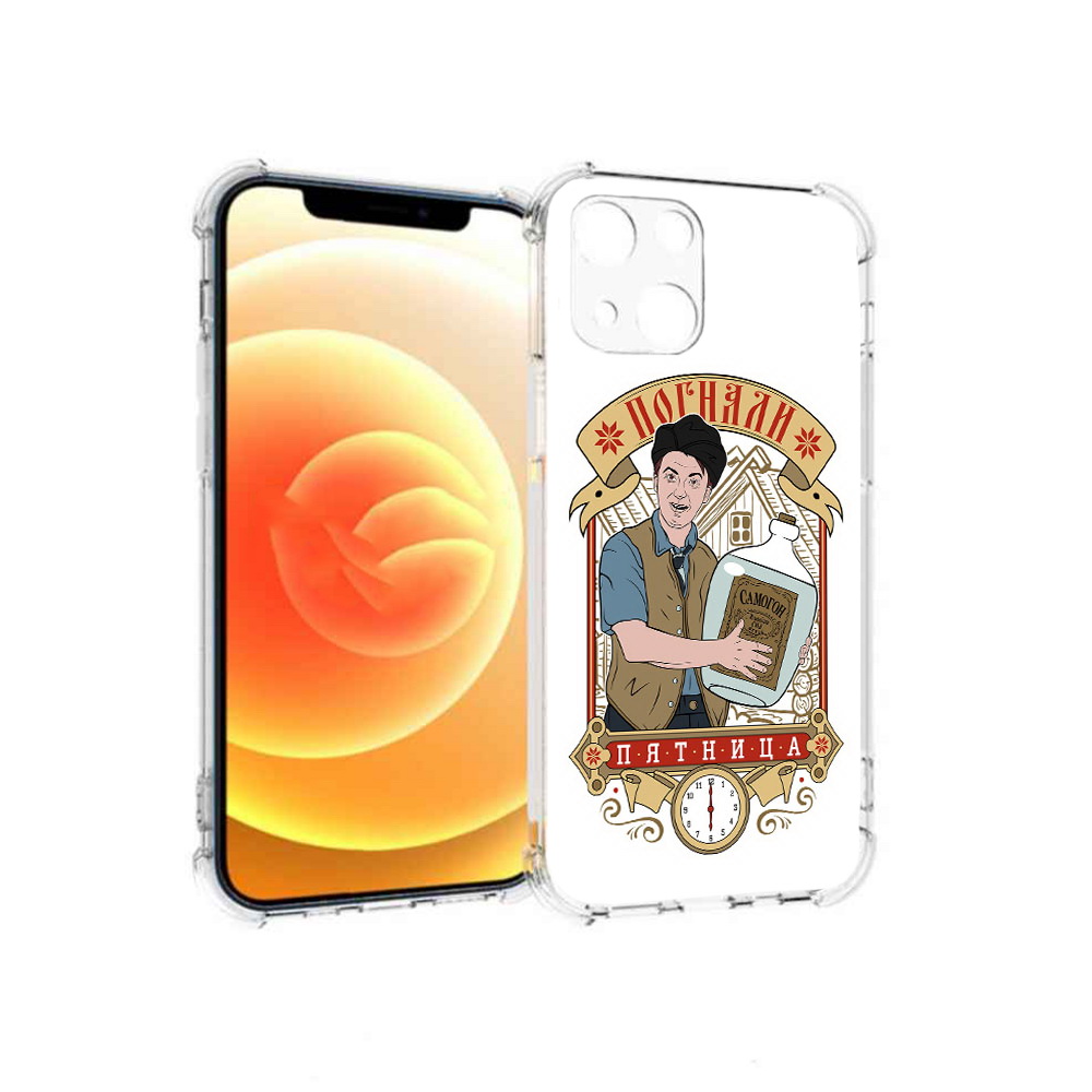 

Чехол MyPads Tocco для Apple iPhone 13 Погнали пятница (PT163239.611.137), Прозрачный, Tocco