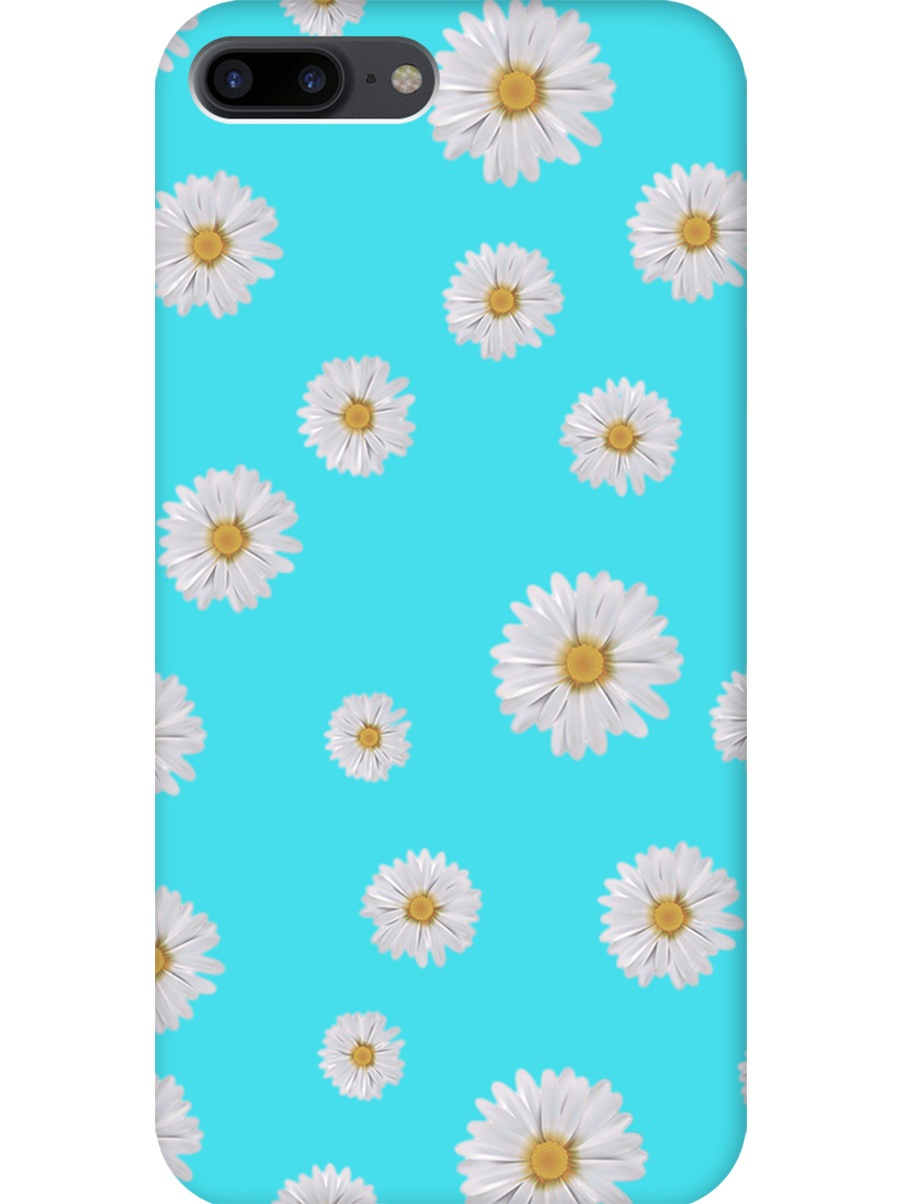 

Силиконовый чехол на Apple iPhone 8 Plus / 7 Plus с принтом "Ромашки" матовый мятный, Голубой;прозрачный;серый, 712479421