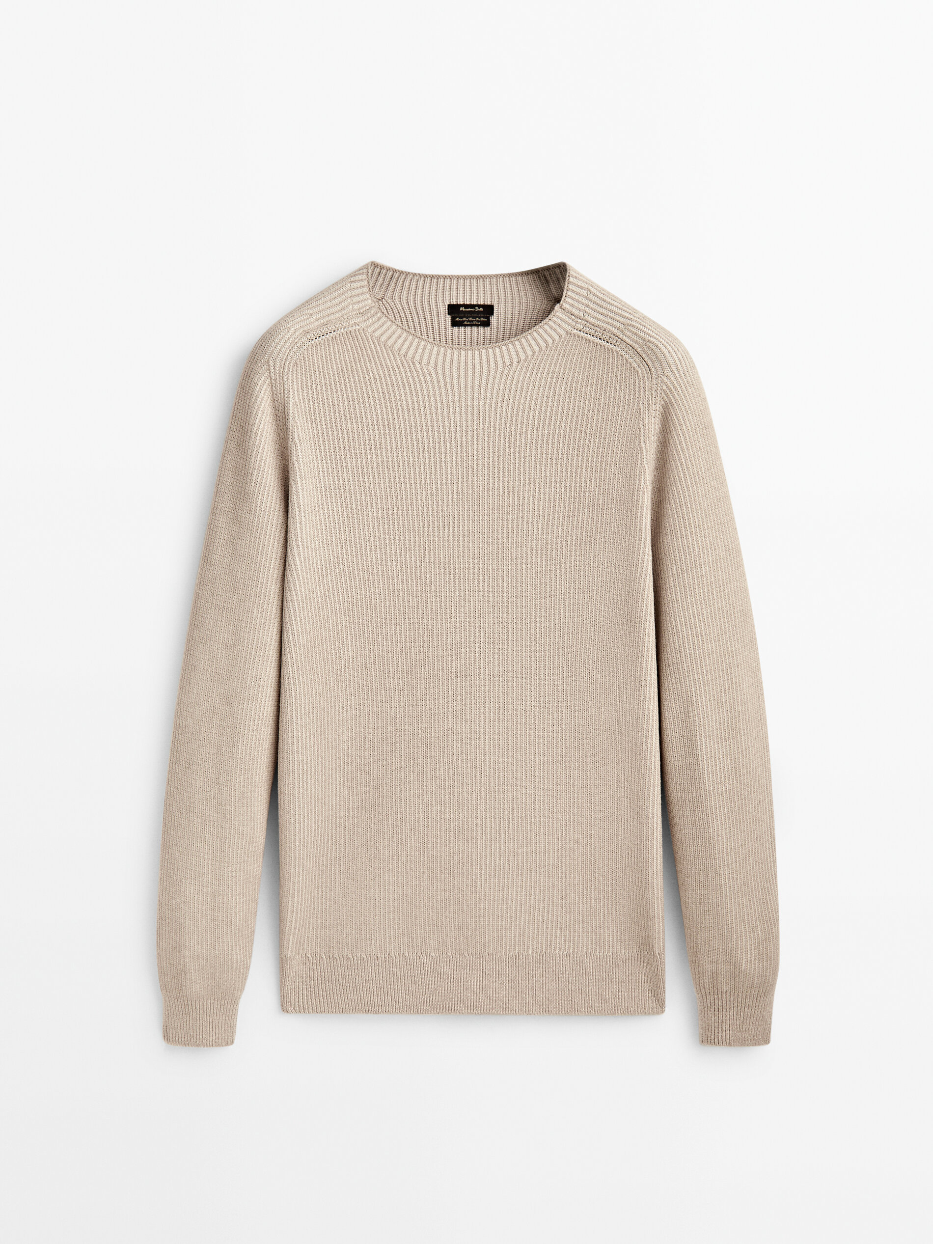 

Джемпер мужской Massimo Dutti 00916302710 бежевый XL, 00916302710