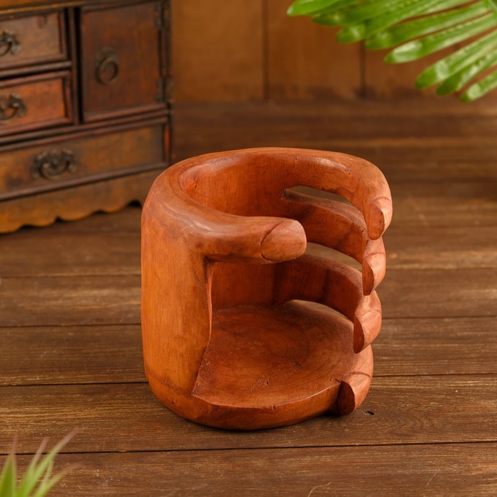 

Подставка под бутылку "Рука" 15х14х14 см, Indonesian style