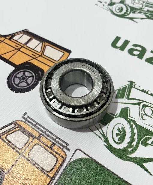 

Подшипник 7606 роликовый переднего и заднего моста Спайсер (хвостовика) УАЗ., Подшипник 7606