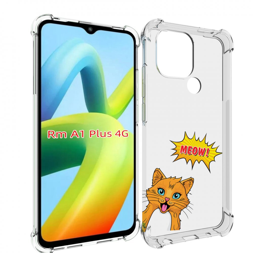 

Чехол MyPads кот-мяу детский для Xiaomi Redmi A1 Plus +, Прозрачный, Tocco