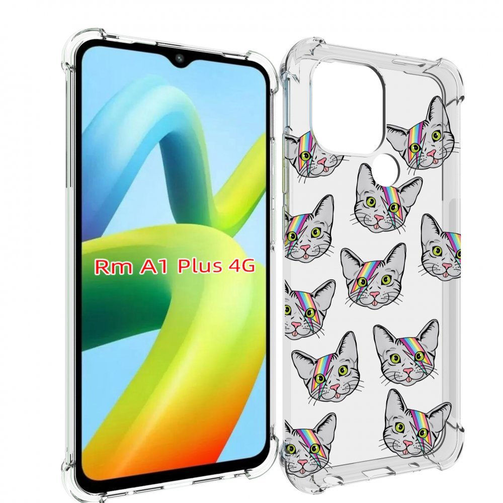 

Чехол MyPads кот-с-молнией-на-лбу для Xiaomi Redmi A1 Plus +, Прозрачный, Tocco