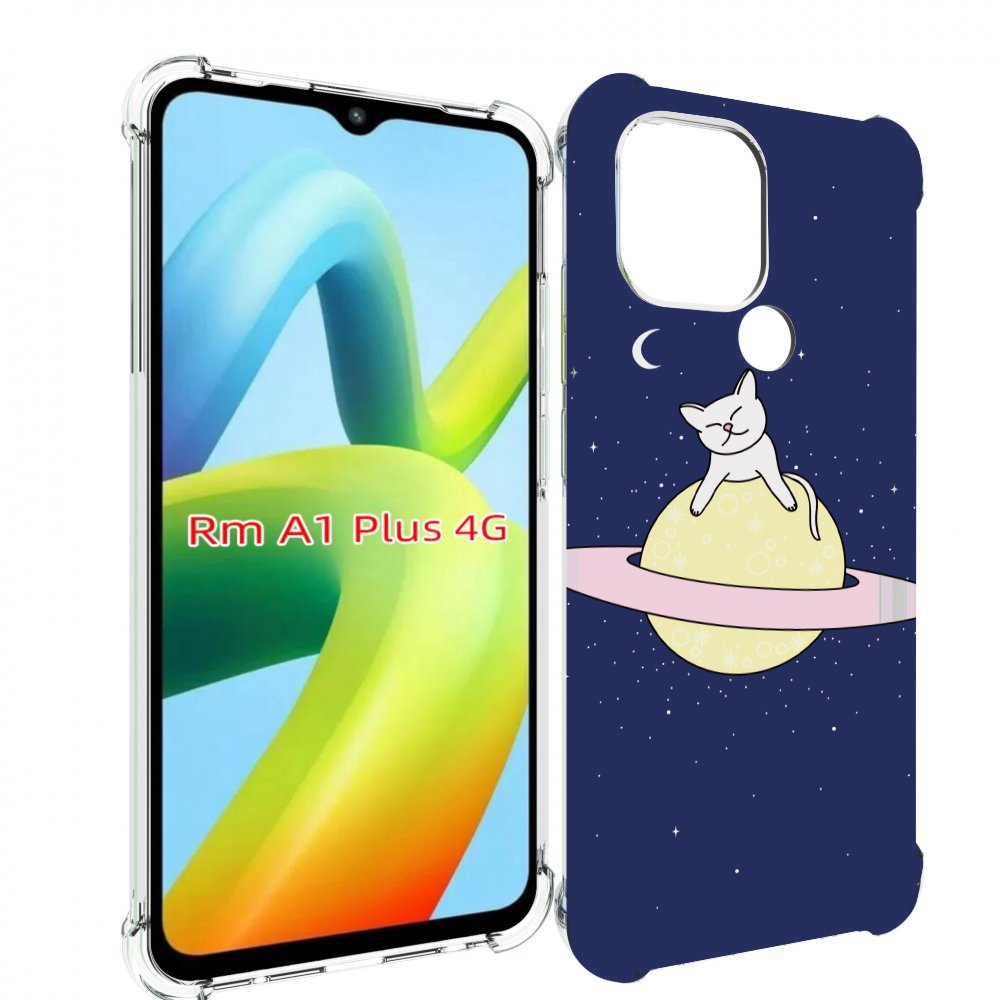 

Чехол MyPads котик на планете для Xiaomi Redmi A1 Plus +, Прозрачный, Tocco