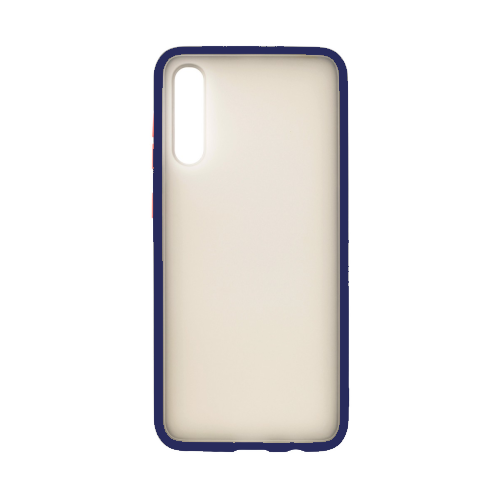 фото Накладка zibelino plastic matte для samsung a50/a50s/a30s (синяя окантовка)