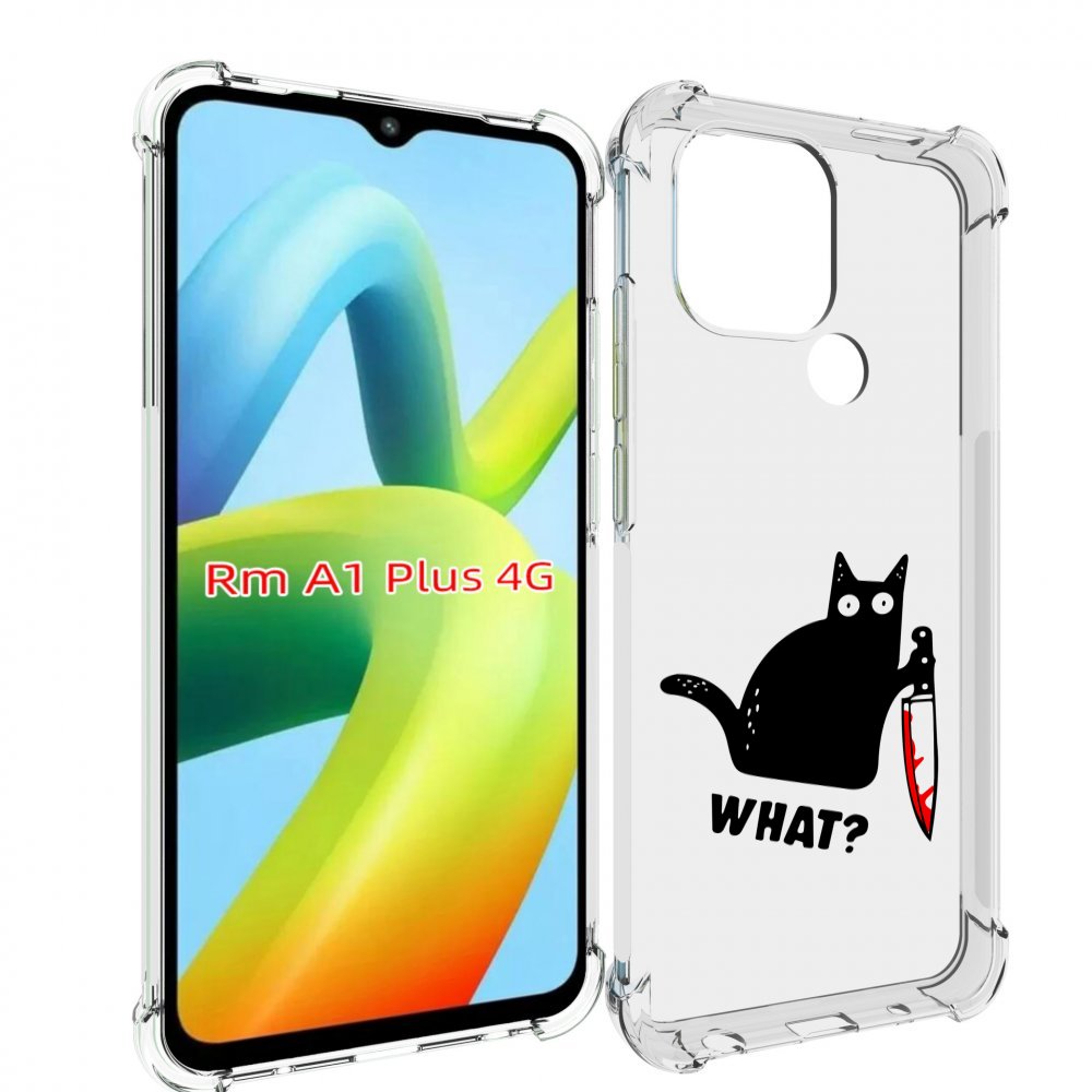 

Чехол MyPads котик-убийца для Xiaomi Redmi A1 Plus +, Прозрачный, Tocco