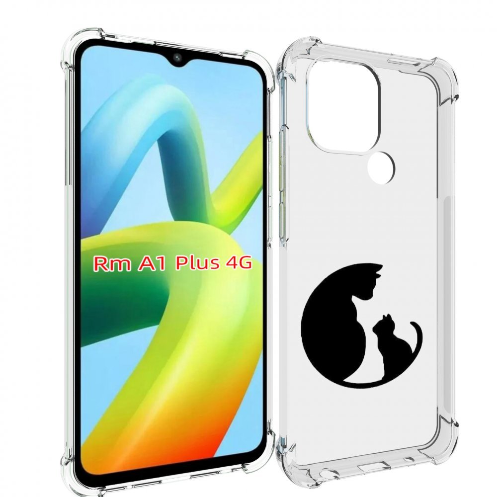 

Чехол MyPads коты в полукруге для Xiaomi Redmi A1 Plus +, Прозрачный, Tocco