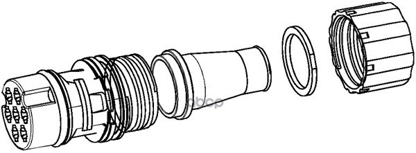 9XX 340 880-001_разъем 7-pin Easyconn Di=28mm\Schmitz, Kogel